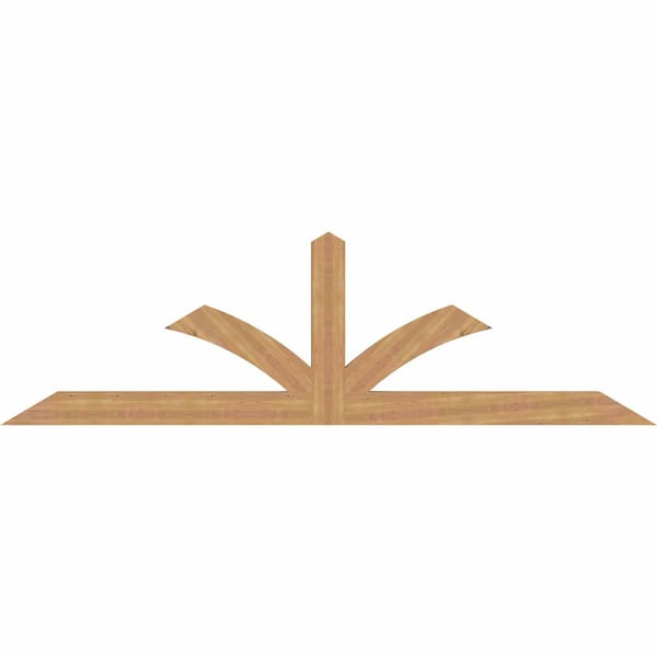 Ekena Millwork Richland Timber Gable Bracket, Western Red Cedar, 108"W x 31 1/2"H x 3 1/2"D x 5 1/2"F, 7/12 Pitch GBW108X31X0406RIC00SWR - main